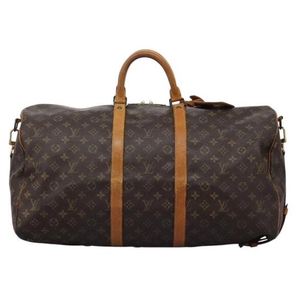 LOUIS VUITTON Monogram Keepall Bandouliere 55 Boston Bag M41414 LV Auth 108318 - Picture 9 of 15